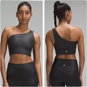 NWT lululemon Align™ Asymmetrical Ribbed Bra C/D Cup Shine